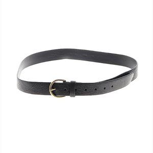 Madewell 100% leather black belt with gold buckle XL